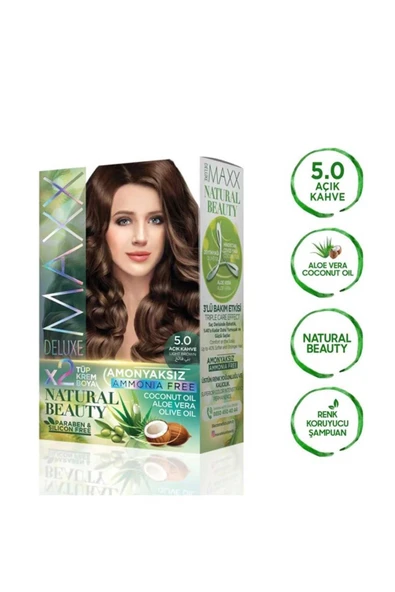 LitaeTrend Natural Beauty Amonyaksız Saç Boyası 5.0 Açık Kahve - Resim 3