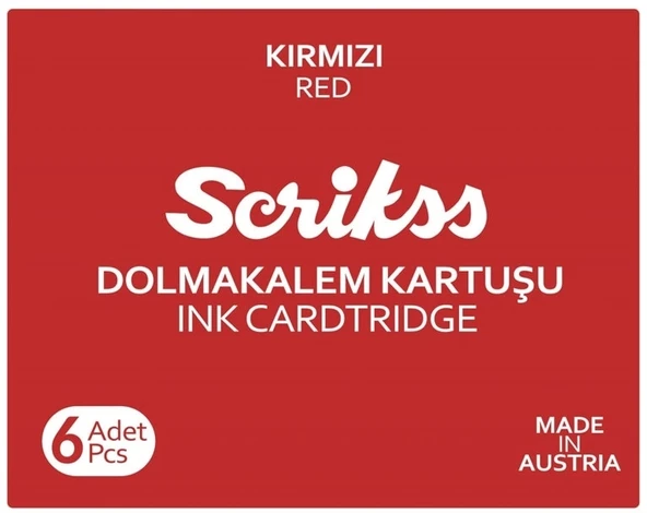 Supertrend Dolma Kalem Kartuşu 6'lı Kutu KIRMIZI ürün görseli