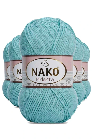 LitaeTrend 5 Adet Pırlanta Amigurumi El Örgü İpi Yünü Su Yeşili 1297 ürün görseli 1