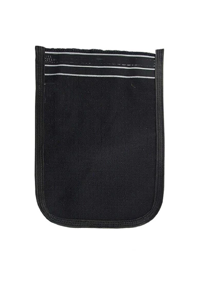 LitaeTrend 2 Adet Kalın Siyah ve Beyaz Hamam Kesesi 25x17 Cm - Resim 3