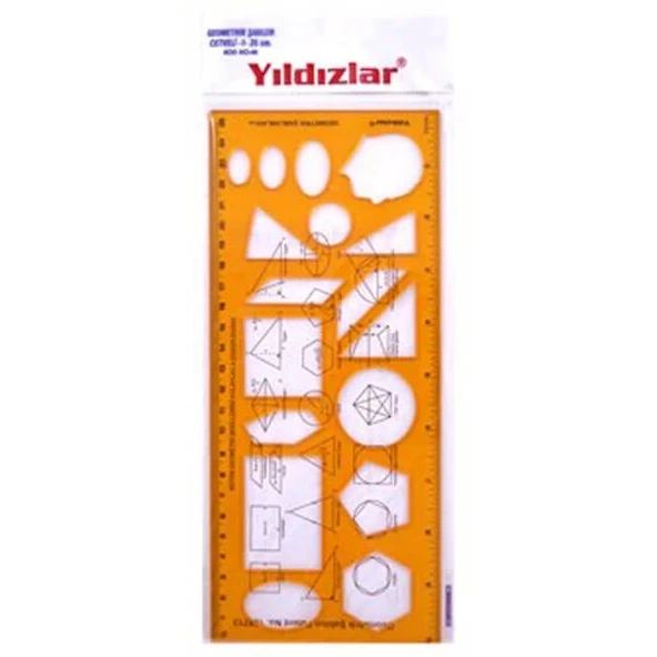 Supertrend Geometrik Şablon Cetvel 25 Cm. (040) ürün görseli