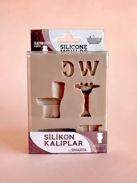 Supertrend Silicone Moulds Silikon Epoksi ve Polimer Kil Kalıbı BATHROOM ürün görseli 1