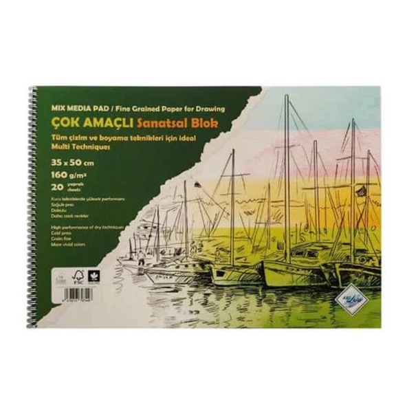 Supertrend Resim Defteri Multi Teknik 35x50 170 Gr.20 Yp. (SD-104) ürün görseli