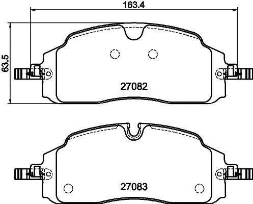 ON FREN BALATASI YENI TRANSIT CUSTOM V710E 23> 417-200  KTPZ312K021AC-2717802 ürün görseli