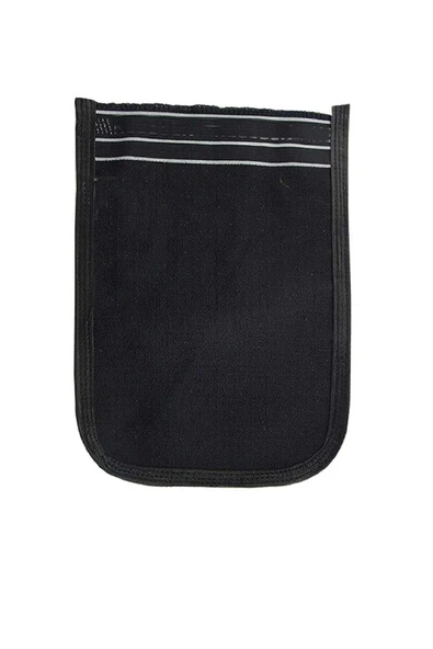 LitaeTrend 2 Adet Osmanlı Kalın Siyah Banyo Hamam Kesesi 25x17 Cm - 2