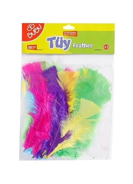 Bu-Bu Renkli Tüy 20'Li (BUBU-HS0008) ürün görseli
