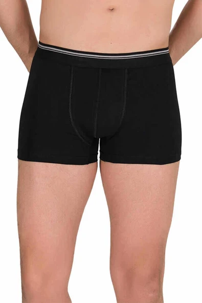 LitaeTrend Likralı Erkek Boxer Şort Siyah 1097B - 1