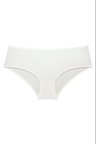 LitaeTrend 3 Adet Kadın Yüksek Bel Bato Külot Beyaz Ten Krem - Resim 4