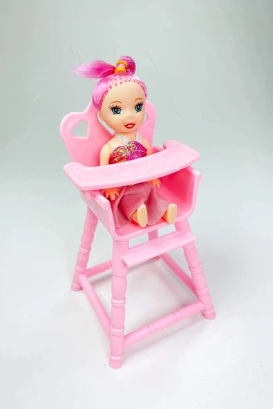 LitaeTrend Mama Sandalyeli Parmak Bebek 16 cm - 1