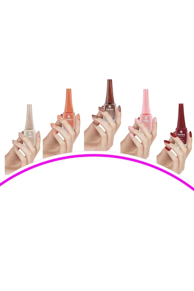 LitaeTrend 5 Adet Keratinli Besleyici Oje 14 ml SET6 ürün görseli 1