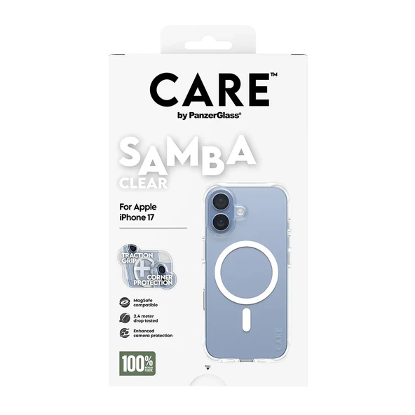 Panzerglass CARE Apple iPhone 17 Fashionable Case Samba Şeffaf Magsafe Kılıf - 4