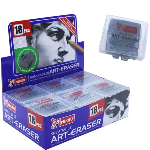 Supertrend Plastik Kutulu Gri Hamur Silgi ürün görseli 1