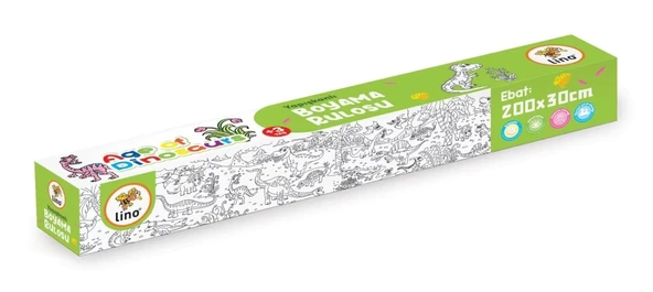 Supertrend Yapışkanlı Rulo Boyama Kağıdı 200x30 cm. AGE OF DINOSAURS ürün görseli