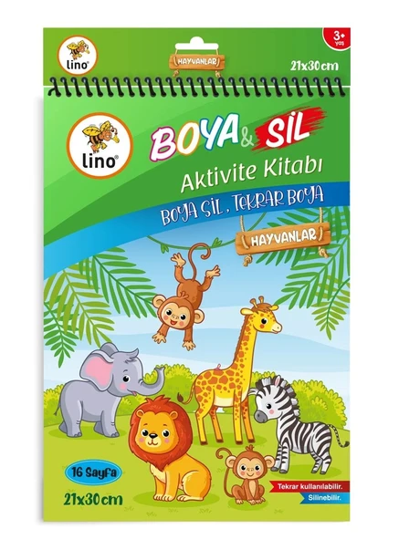 Supertrend Boya & Sil Aktivite Boyama Kitabı A4 Hayvanlar