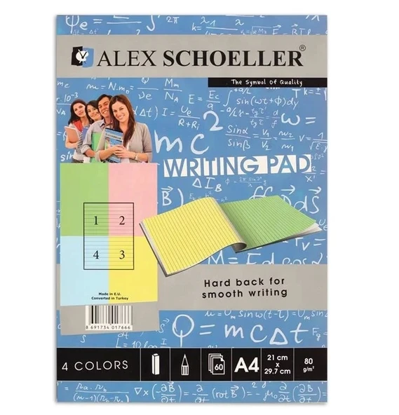 Supertrend A4 Renkli Bloknot 80 gr. Çizgili 60'lı ürün görseli