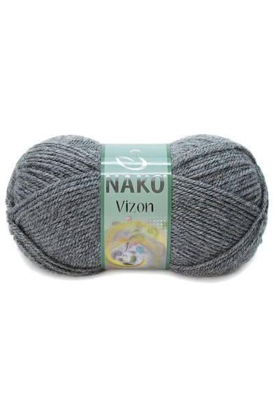 LitaeTrend 5 Adet Vizon Premium Akrilik El Örgü İpi Yünü Renk No:193 Loş Gri - Resim 2