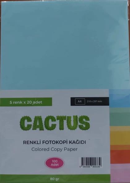 Supertrend Fotokopi Kağıdı Renkli A4 80 Gr. 100'Lü 5 Renk
