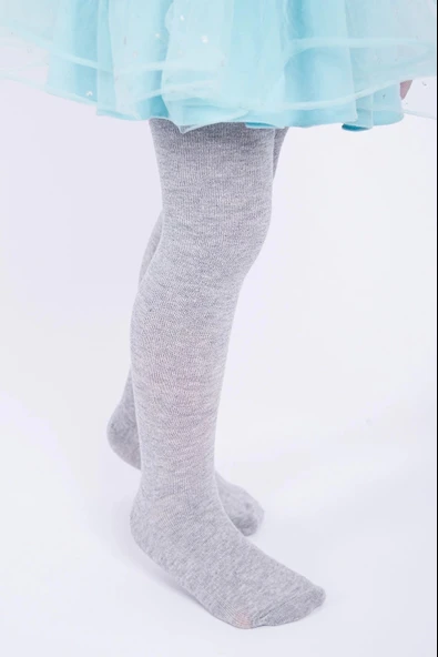 LitaeTrend Kız Çocuk Pamuklu Külotlu Çorap Renk Gri ürün görseli