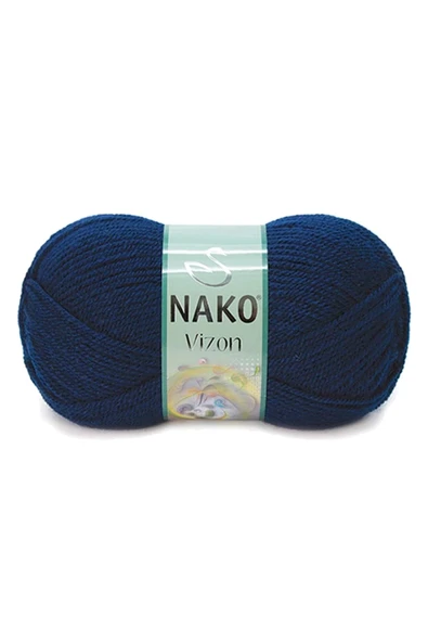 LitaeTrend 5 Adet Vizon Premium Akrilik El Örgü İpi Yünü Renk No:148 Lacivert - Resim 2