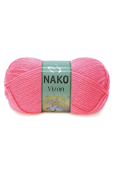 LitaeTrend 5 Adet Vizon Premium Akrilik El Örgü İpi Yünü Renk No:236 Gül Pembe - Resim 2