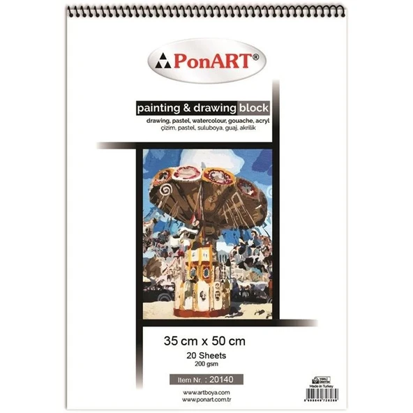Supertrend Painting & Drawing Block Resim Defteri 35x50 cm. 20 Sayfa 20140 ürün görseli