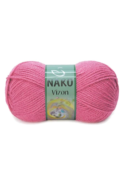 LitaeTrend 5 Adet Vizon Premium Akrilik El Örgü İpi Yünü Renk No:180 Kuru Gül - Resim 2