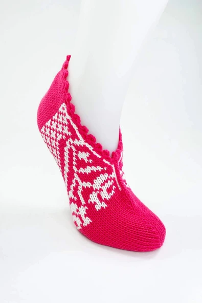 LitaeTrend El Örgüsü Kışlık Şık Kadın Yün Patik D11 ürün görseli