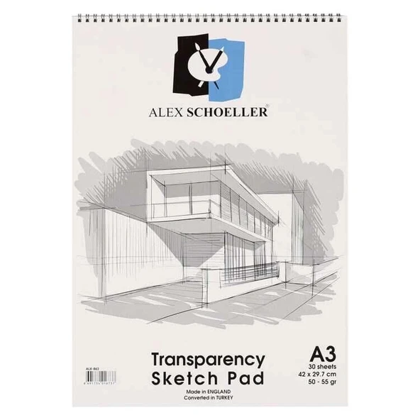 Supertrend Transparency Sketch Pad Eskiz Bloğu 50/55 gr. A3 30 yaprak ürün görseli