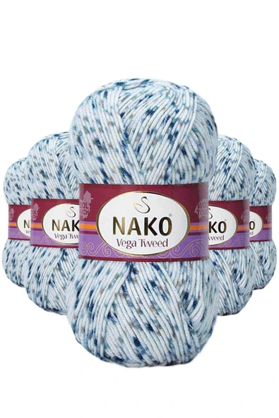 LitaeTrend 5 Adet Vega Tweed Premium Akrilik El Örgü İpi Yünü No: 31924 ürün görseli