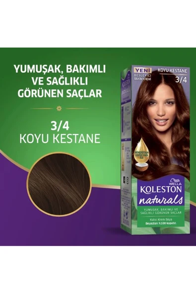 LitaeTrend Naturals Saç Boyası Koyu Kestane 3/4 2x Paket - 5