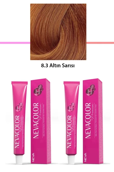 LitaeTrend 2 li Set Premium 8.3 Altın Sarısı - Kalıcı Krem Saç Boyası 2 X 50 g Tüp ürün görseli 1