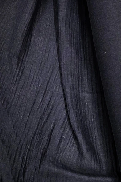 LitaeTrend Çok Amaçlı Müslin Pamuklu Bebek Örtü ve Battaniye Kumaşı Müslin Bez Siyah 27 - Resim 2