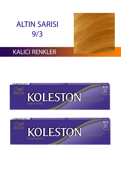 LitaeTrend 2 Adet Single Tüp Boya Saç Boyası Altın Sarısı 9/3 ürün görseli 1