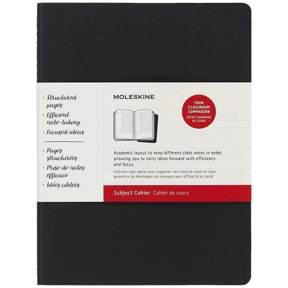 Supertrend Chaier 2'li Günlük Defter Çizgili XL Boy 19x25 cm. 160 Sayfa Siyah + Yaban Mersini Kırmızı - 1