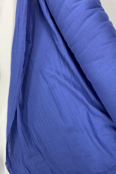 LitaeTrend Çok Amaçlı Müslin Pamuklu Bebek Örtü ve Battaniye Kumaşı Müslin Bez İndigo 89 ürün görseli