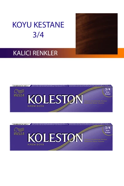 LitaeTrend 2 Adet Single Tüp Boya Saç Boyası Koyu Kestane 3/4 ürün görseli 1