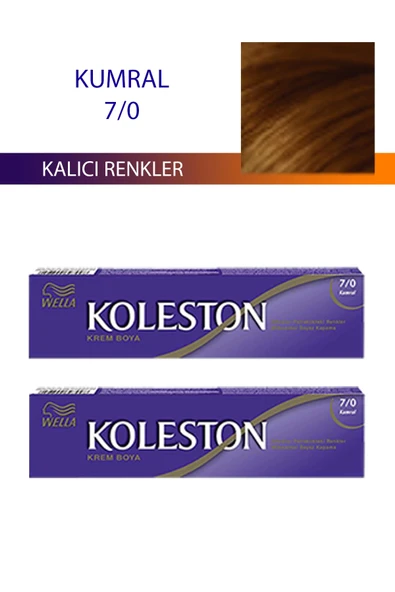 LitaeTrend 2 Adet Single Tüp Boya Saç Boyası Kumral 7/0 ürün görseli 1