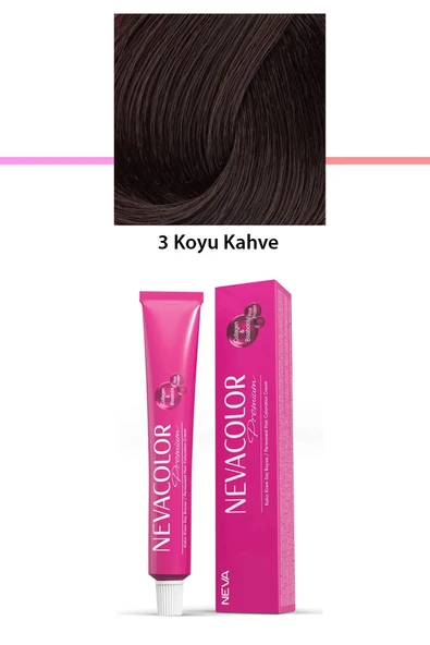 LitaeTrend Premium 3 Koyu Kahve - Kalıcı Krem Saç Boyası 50 g Tüp ürün görseli 1