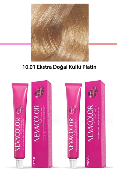 LitaeTrend 2 li Set Premium 10.01 Ekstra Doğal Küllü Platin - Kalıcı Krem Saç Boyası 2 X 50 g Tüp ürün görseli 1