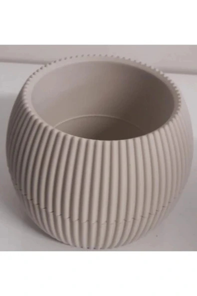 LitaeTrend Mercan Saksı 2 Numara 0,35 Litre Su Hazneli Dekoratif Kaktüs Sukulent Saksı 11,8x9,2 cm - 2