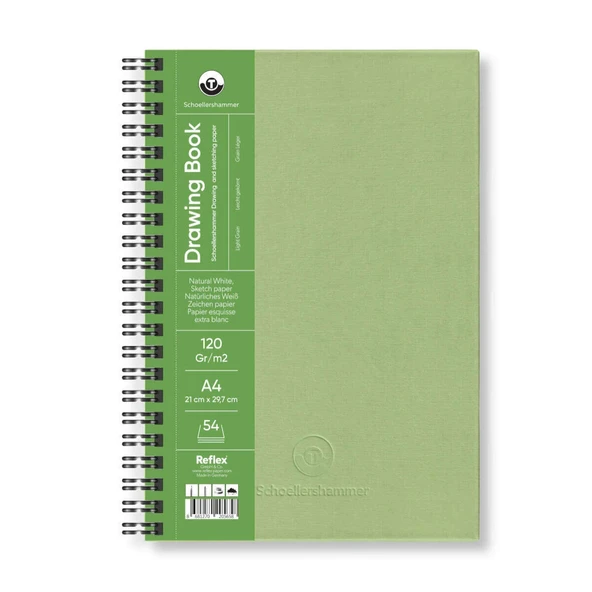 Supertrend Drawing Pad Sert Kapak Eskiz Çizim Defteri 120 gr. A4 54 yaprak YEŞİL ürün görseli