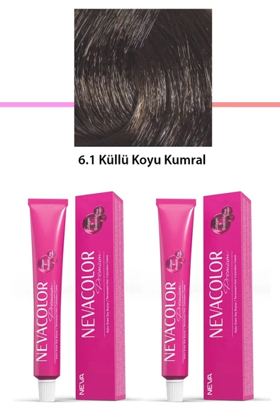 LitaeTrend 2 li Set Premium 6.1 Küllü Koyu Kumral - Kalıcı Krem Saç Boyası 2 X 50 g Tüp ürün görseli 1