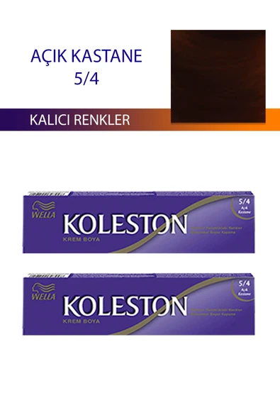 LitaeTrend 2 Adet Single Tüp Boya Saç Boyası Açık Kestane 5/4 ürün görseli 1