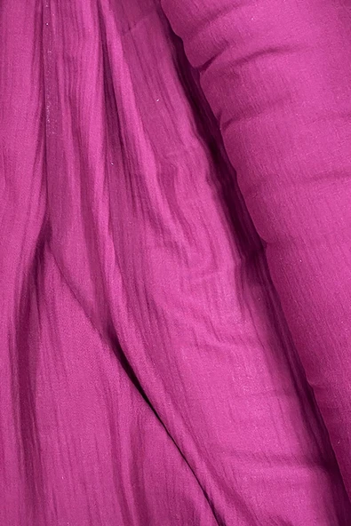 LitaeTrend Çok Amaçlı Müslin Pamuklu Bebek Örtü ve Battaniye Kumaşı Müslin Bez Bordo 23 - Resim 2