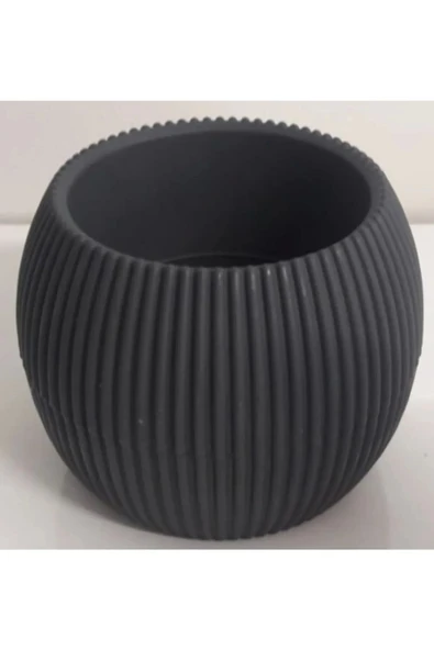 LitaeTrend Mercan Saksı 2 Numara 0,35 Litre Su Hazneli Dekoratif Kaktüs Sukulent Saksı 11,8x9,2 cm - Resim 2