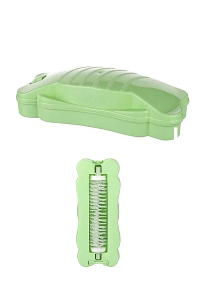 LitaeTrend Kelebek Tasarımlı Tek Fırçalı Gırgır 17x7x4 cm Yeşil ürün görseli