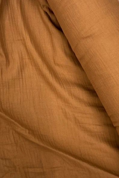 LitaeTrend Çok Amaçlı Müslin Pamuklu Bebek Örtü ve Battaniye Kumaşı Müslin Bez Kahve 44 - 2