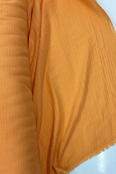 LitaeTrend Çok Amaçlı Müslin Pamuklu Bebek Örtü ve Battaniye Kumaşı Müslin Bez Turuncu 7 ürün görseli 1