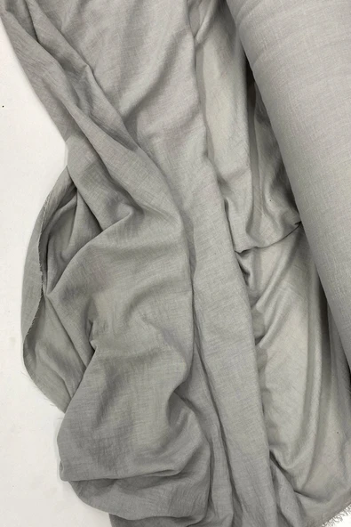 LitaeTrend Keten Kumaş - Organik Kumaş - Perde Kumaşı - Ince Keten - Kıyafet Için Kumaş Örtü Gri 42 ürün görseli