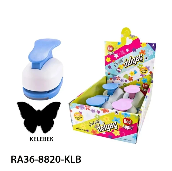 Supertrend Mega Boy Şekilli Delgeç Şekilgeç 2'' (5 cm.) KELEBEK - 1